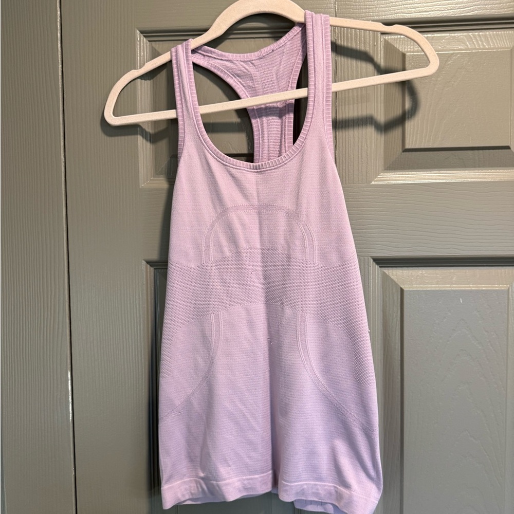 Lululemon athletica lavender run swiftly tank.   Size 4